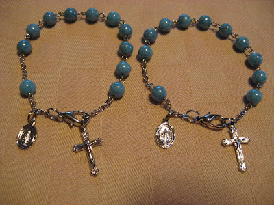 Rosary Bracelets for Rebecca