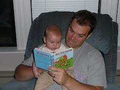 Daddy and Eli enjoying a story
