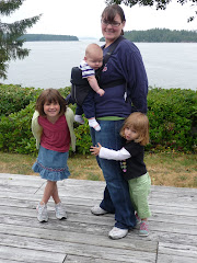 Kate and the kids in Barkley Sound