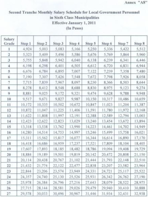 Worthy Issues: Salary Grade of Government Employees for 2010: Local