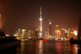 浦東の夜景（外白渡橋より撮影）