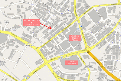 location map of Jalan Kejora previously known as Jalan Alor location map of Jalan Kejora previously known as Jalan Alor