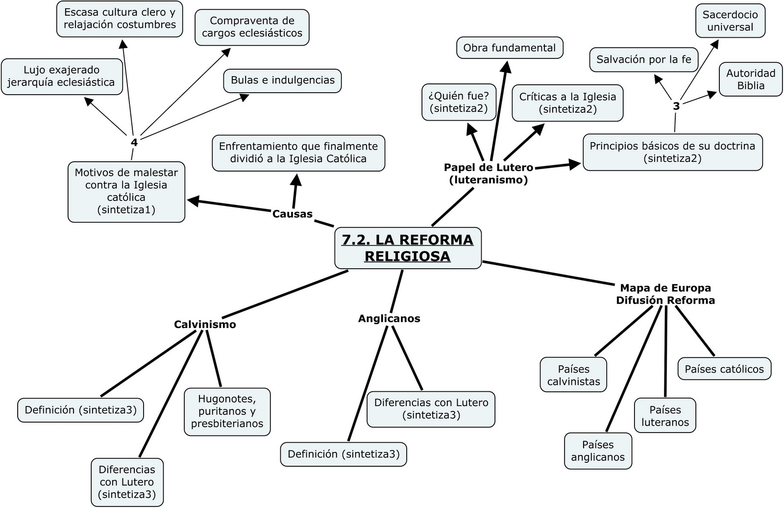 Mapa Conceptual De La Reforma Macarena Soto