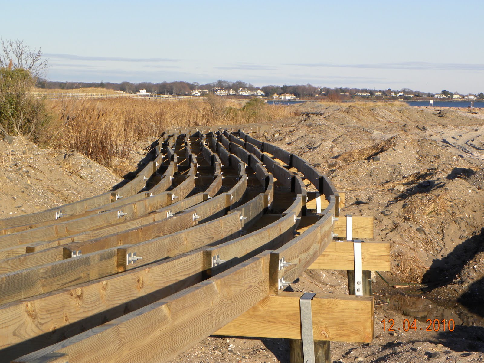 Steve's Birds Silver Sands boardwalk construction