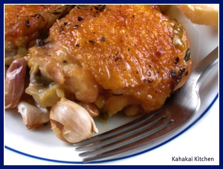 Kahakai Kitchen Nigella's Chicken with 40 Cloves of Garlic Comfort Food Extraordinaire