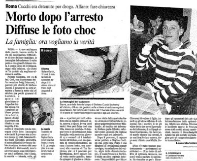 CINGHIALE CASALE Stefano Cucchi altro caso Aldrovandi?