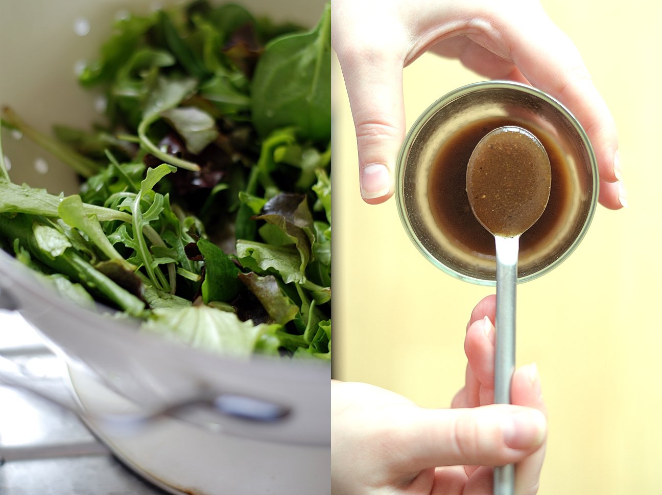 Trufla Lekka sałata. Miodowobalsamiczny dressing.