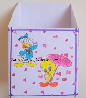 Easy Crafts - Explore your creativity: Letter/Pen stand with old boxes