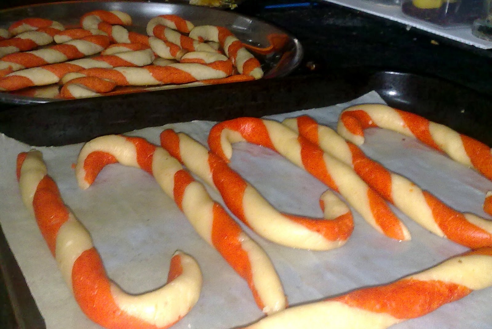 Candy Cane Cookies (Eggless) A Homemaker's Diary