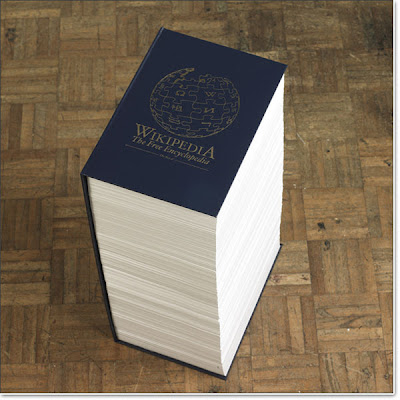 Wikipedia em formato de livro