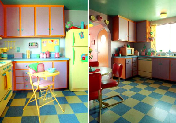 A réplica da casa dos Simpsons A réplica da casa dos Simpsons