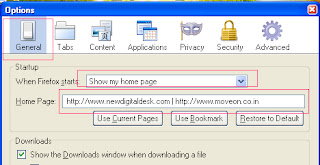 Open Multipule Webpage When Starting Firefox 3