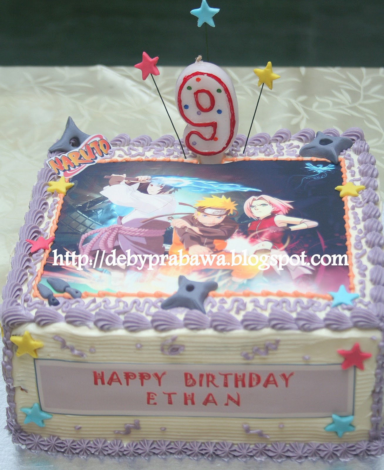 Butterfly Cake: Naruto theme cake for Ethan