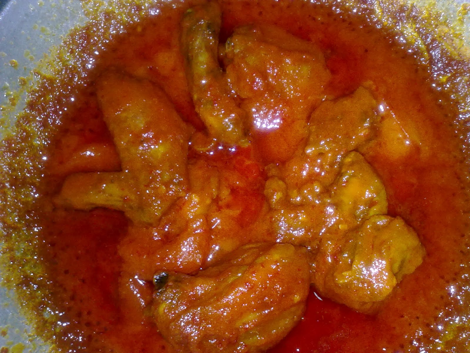 Menu Home Ayam Masak Merah Bersantan
