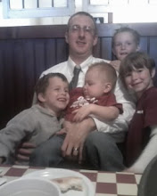 my brother jeff and the kids at dinner with them visiting!!!