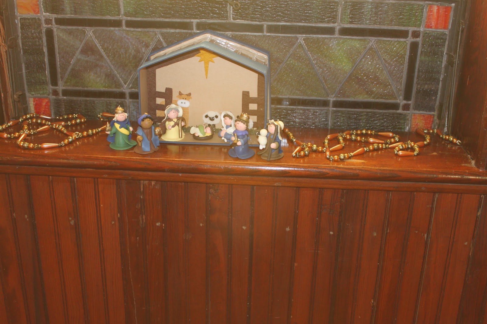Day by Day, at home, away: Church window decorations