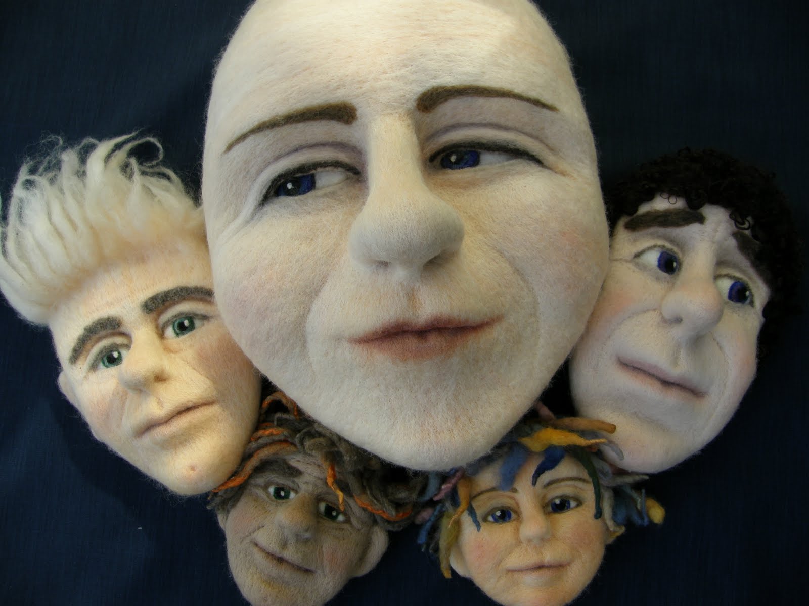 Jill Gunn Felt and Fibre Artist Needle Felting Faces