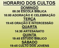 PROGRAMAÇÃO SEMANAL