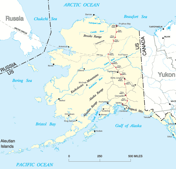 State of Alaska Map