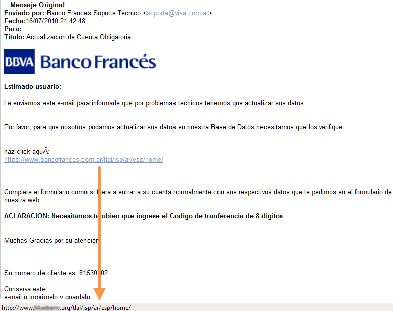 banco franc s phishing al banco frances argentina segu info banco franc s phishing al banco frances argentina segu info