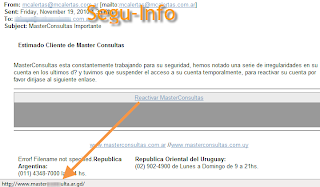 Ingresar al sitio falso