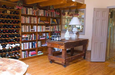 This Office Space Comes Alive Because Of The Old Factory Table Check Out White Accent Pieces
