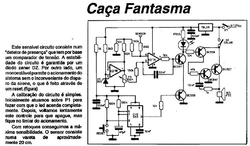 Sensor Caça Fantasmas Detetor(caça+fantasma)