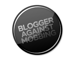 Immer für das Mobbingopfer! Das einer der Aktionsbuttons von Blogger gegen Mobbing