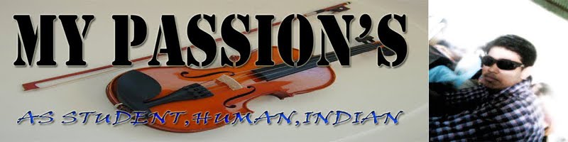 mypassions as human, INDIAN, student