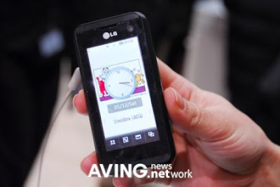 LG KF700 Cell Phone at the MWC LG mobile