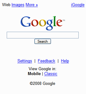 Google Updated Mobile Search Home Page for Faster Access Google mobile