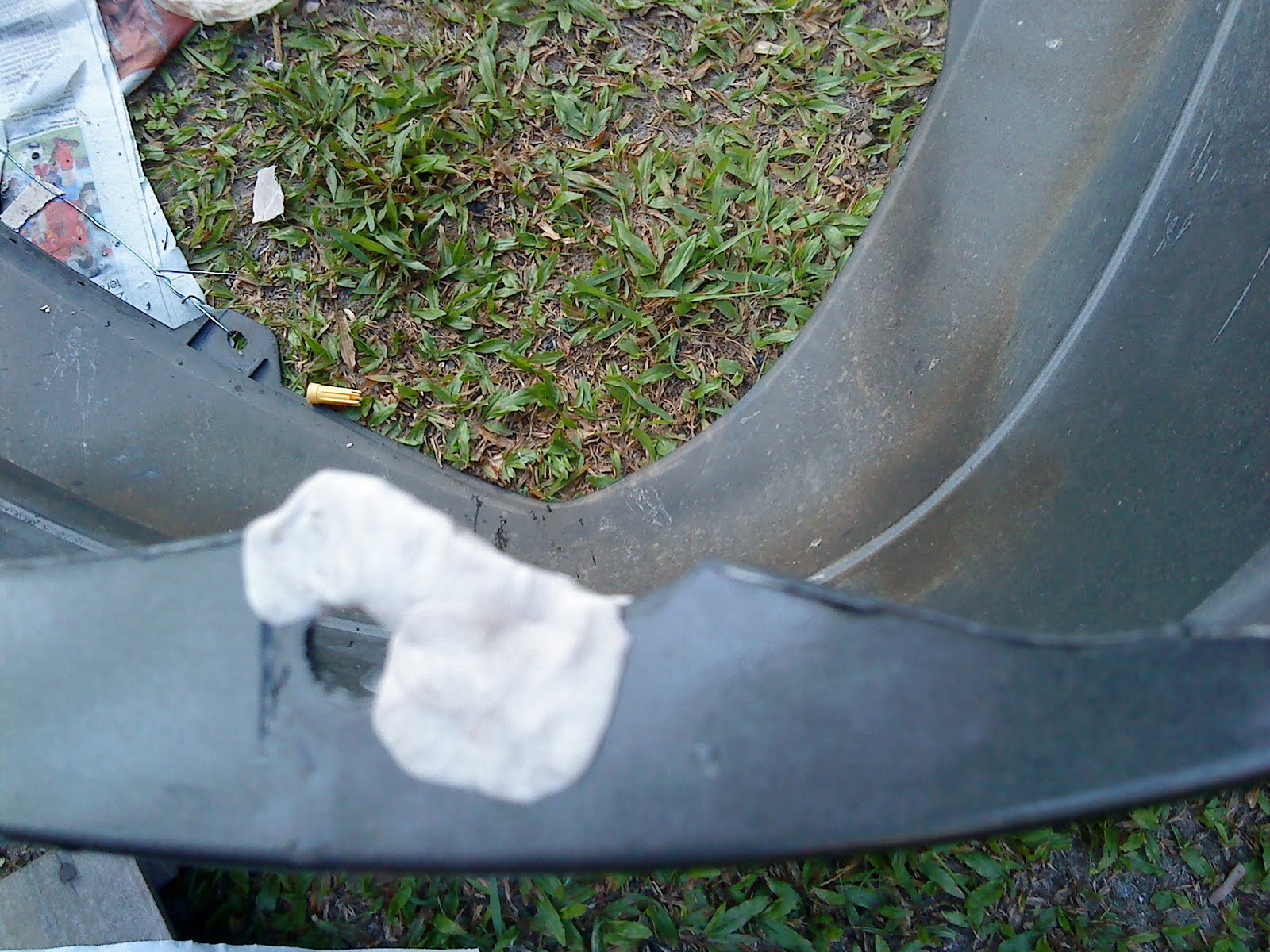 Road Block in Progress Repair Bumper Kereta