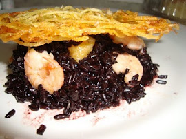 ARROZ NEGRO COM DAMASCO E CAMARÕES