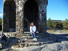 Jeri atop the mountain in Camden