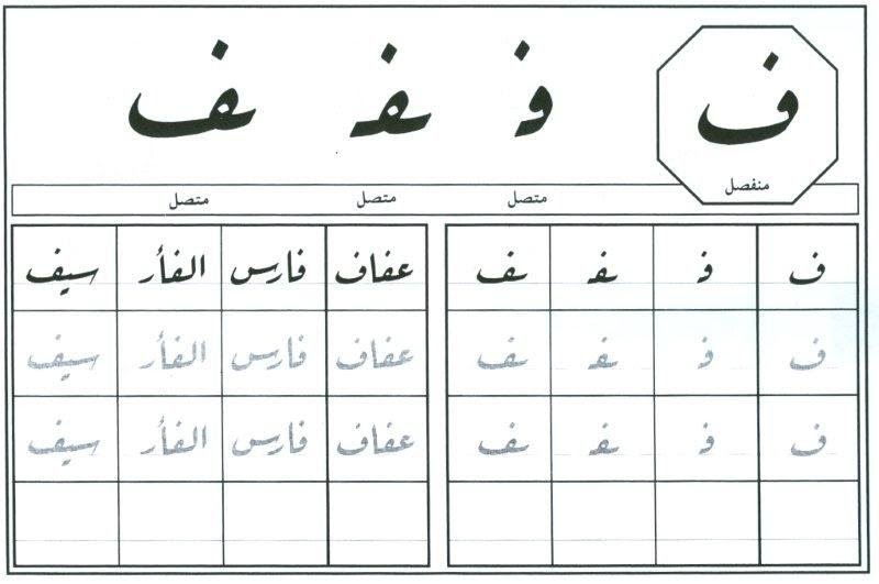 ف