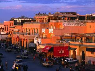 Marrakesh at sunset
