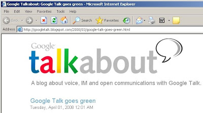 Google Talk - Go Green