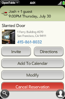 Open Table App for Android