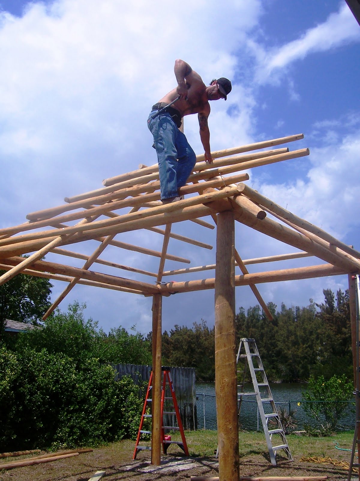 Cocoa Beach Tiki Hut 12x12 Foot Tiki Hut With Deck