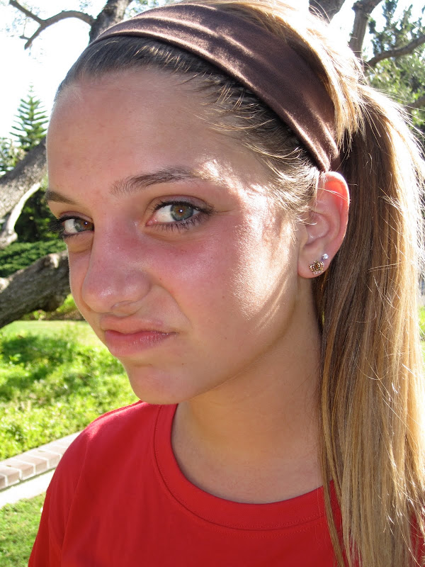 These photos were taken RIGHT after soccer training, so she looks a title=
