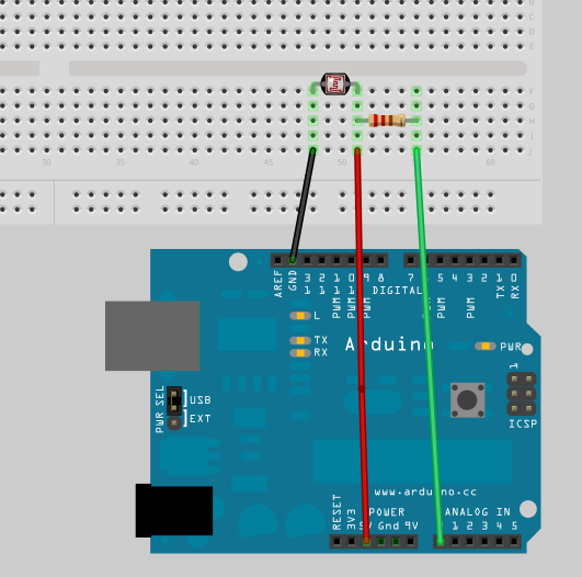serenoblog Sensor luz Arduino