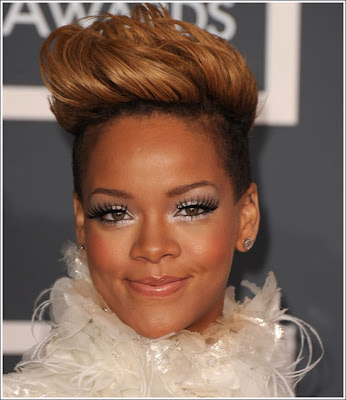 rihanna curly haircut. curly mohawk hairstyles. curly