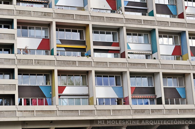 5. Le Corbusier, pilotis of Unité d'Habitation, 1952. Marseille.