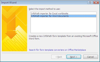 avinash converting office word and office excel forms to office convert word to infopath