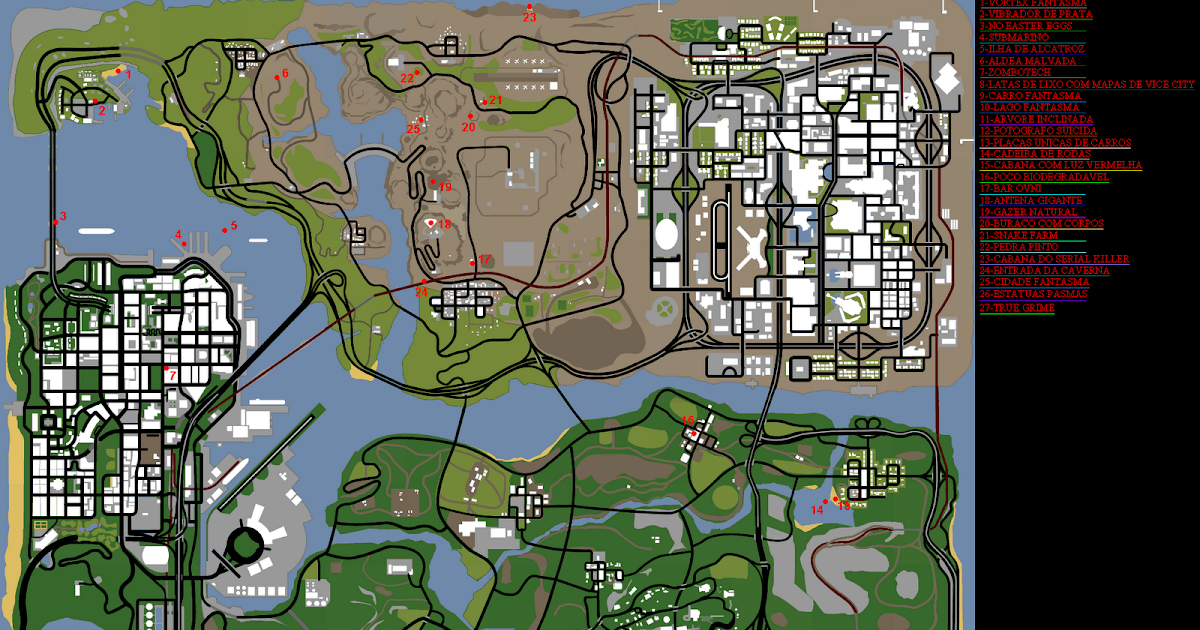 GTA Brasil Team - Desvendando o universo Grand Theft Auto: Mapa dos Buquês  de Flores