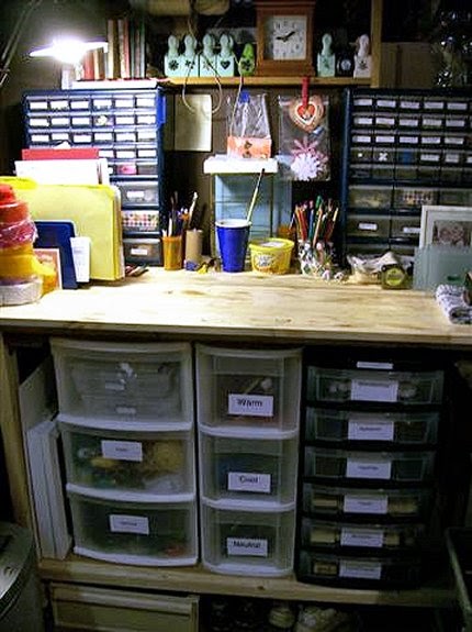 Greggs Goodies Sharing My Sort Of Organized Art Studio