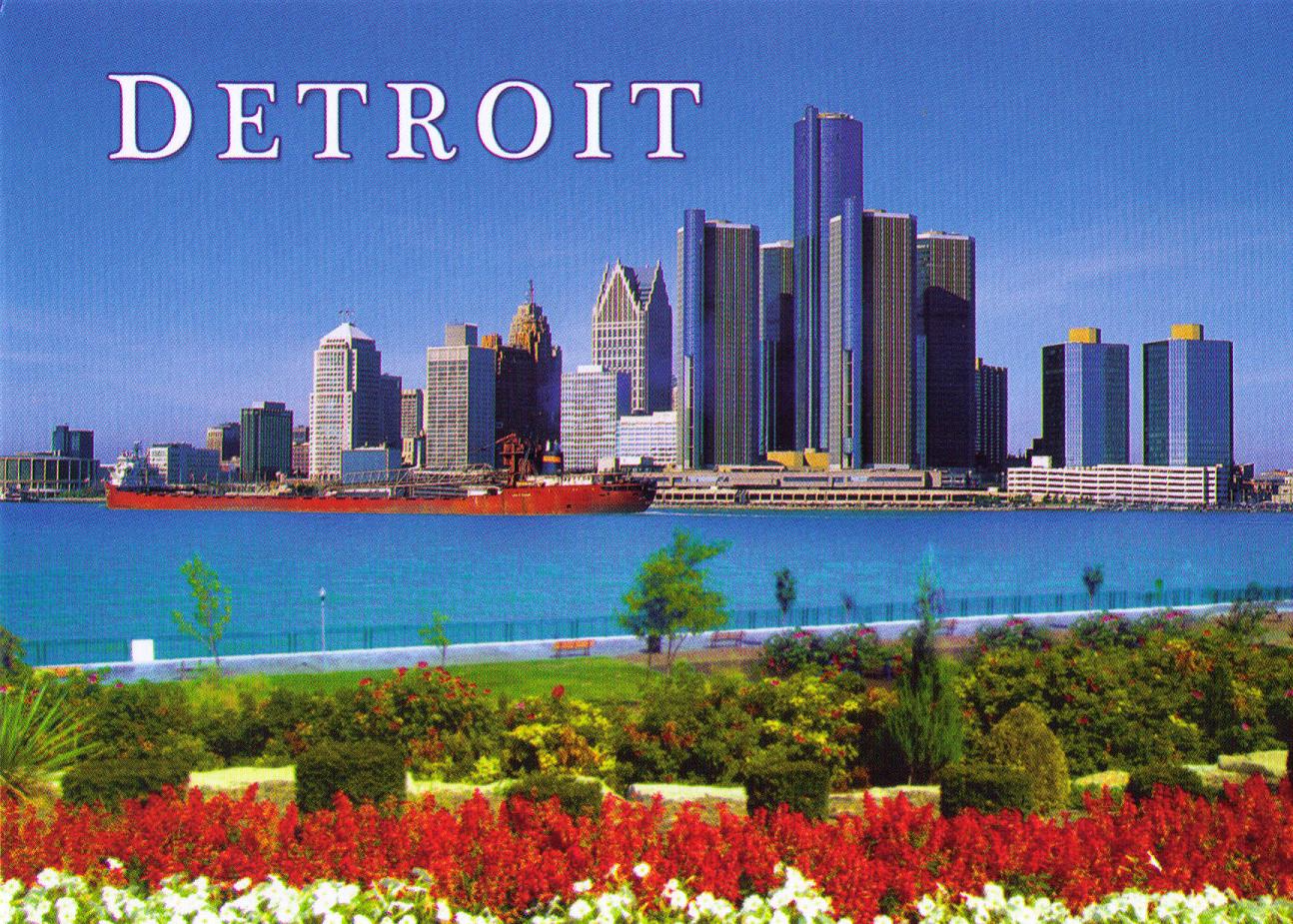 POSTCARD EXCHANGE USA Detroit