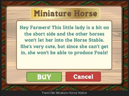 farmville mini horses