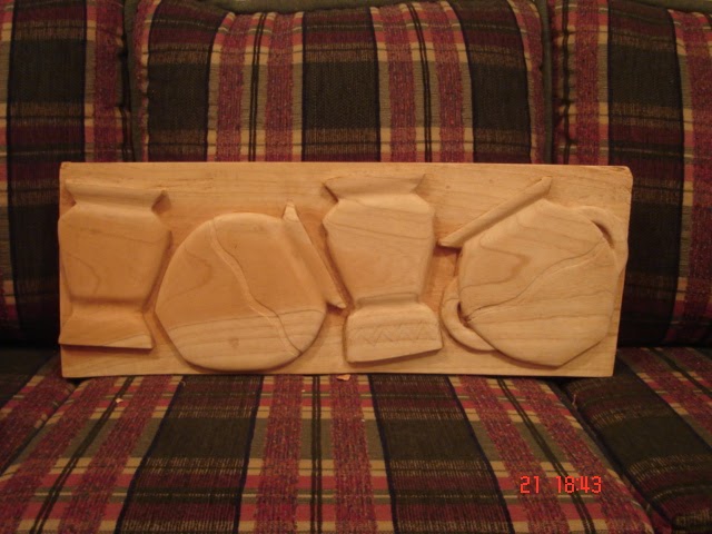 tallado en madera: Jarrones
