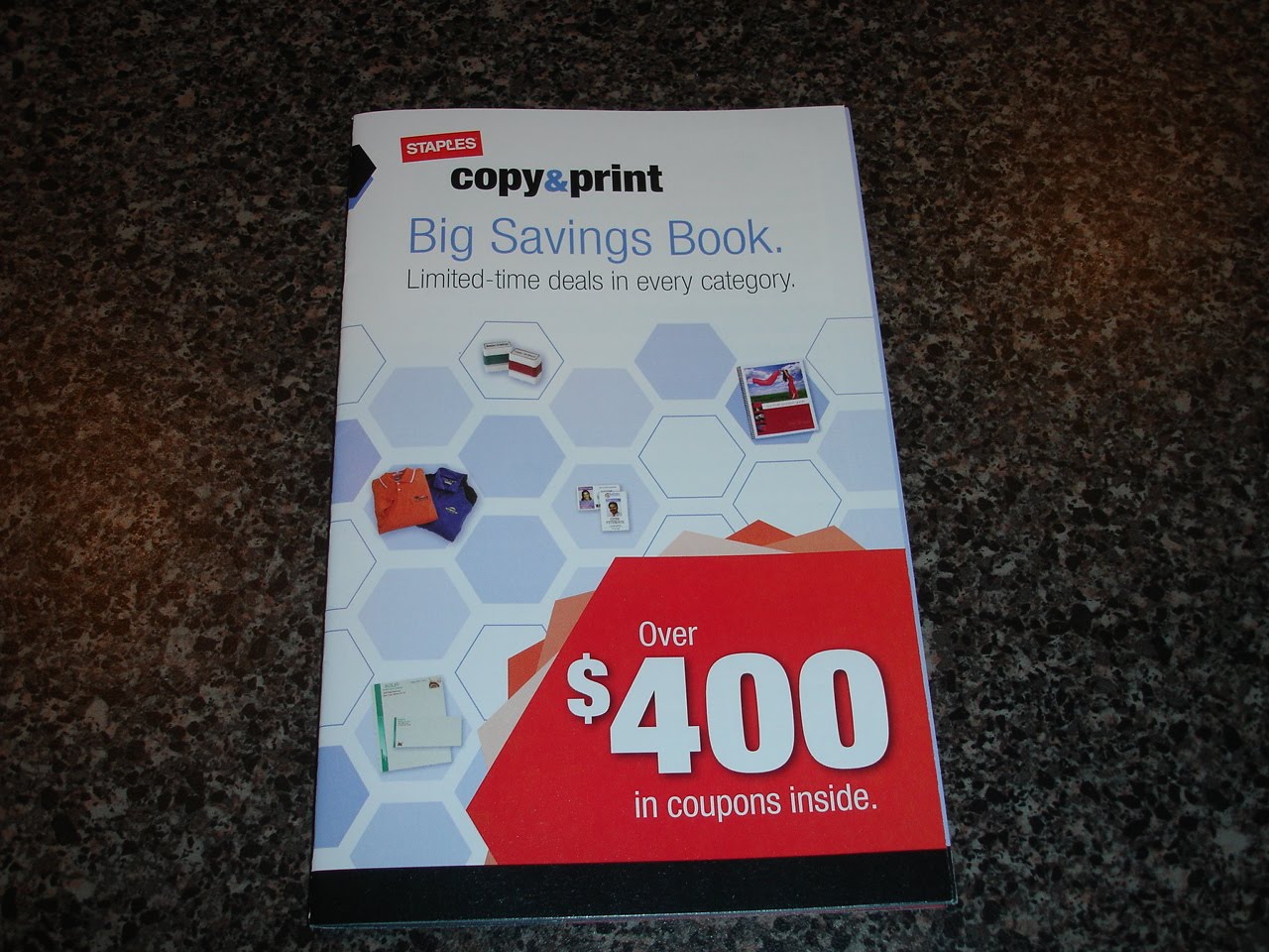 Big Fat Piggy Bank Staples Copy & Print Coupon Book